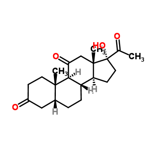 (6CI,8CI)-17-u-5b--3,11,20-ͪY(ji)(gu)ʽ_10455-93-3Y(ji)(gu)ʽ