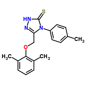 5-[(2,6-׻)׻]-2,4--4-(4-׻)-3H-1,2,4--3-ͪY(ji)(gu)ʽ_64013-55-4Y(ji)(gu)ʽ