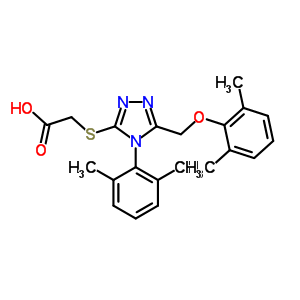 2-[[5-[(2,6-׻)׻]-4-(2,6-׻)-4H-1,2,4--3-]]-Y(ji)(gu)ʽ_64013-65-6Y(ji)(gu)ʽ