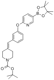1-N-BOC-4-[[3-[[5-(4,4,5,5-ļ׻-1,3,2-f-2-)-2-]]]׻]-ऽY(ji)(gu)ʽ_1020328-85-1Y(ji)(gu)ʽ