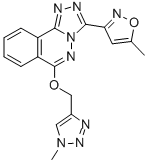 3-(5-׻f-3-)-6-[(1-׻-1H-1,2,3--4-)][1,2,4][3,4-a]sY(ji)(gu)ʽ_215874-86-5Y(ji)(gu)ʽ