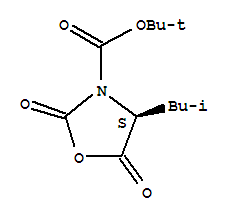 (S)-3-(叔丁氧基羰基)-4-異丁基-2,5-噁唑啉二酮結(jié)構(gòu)式_125814-33-7結(jié)構(gòu)式 (S)-3-(叔丁氧基羰基)-4-異丁基-2,5-噁唑啉二酮結(jié)構(gòu)式_125814-33-7結(jié)構(gòu)式