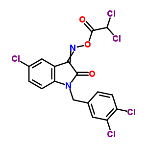 1H-Indole-2,3-dione, 5-chloro-1-[(3,4-dichlorophenyl)methyl]-, 3-[O-(2,2-dichloroacetyl)oxime]�Y��ʽ_320420-76-6�Y��ʽ